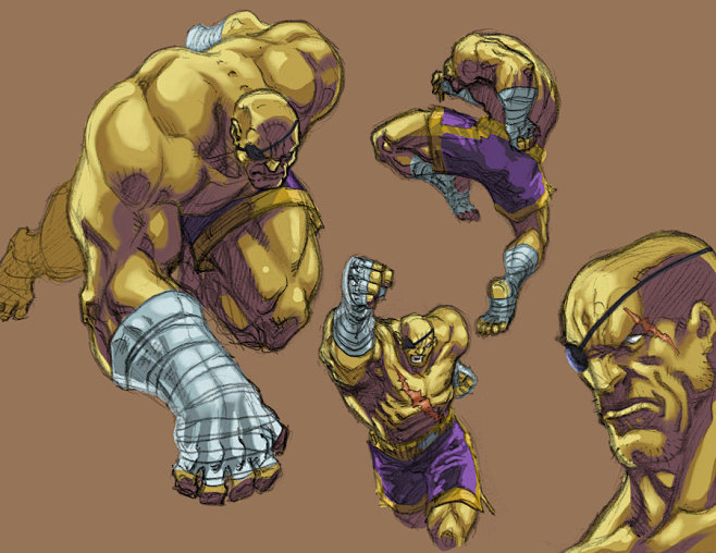 Sagat Colored by san...