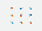 Icons Set colors set icons illustration agency me ux ui