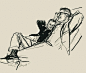 rogerwilkerson: “Father & Son Relaxing, art by Austin Briggs… have a great weekend folks! ”