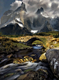 Mountain Stream, Torres del Paine, Chile