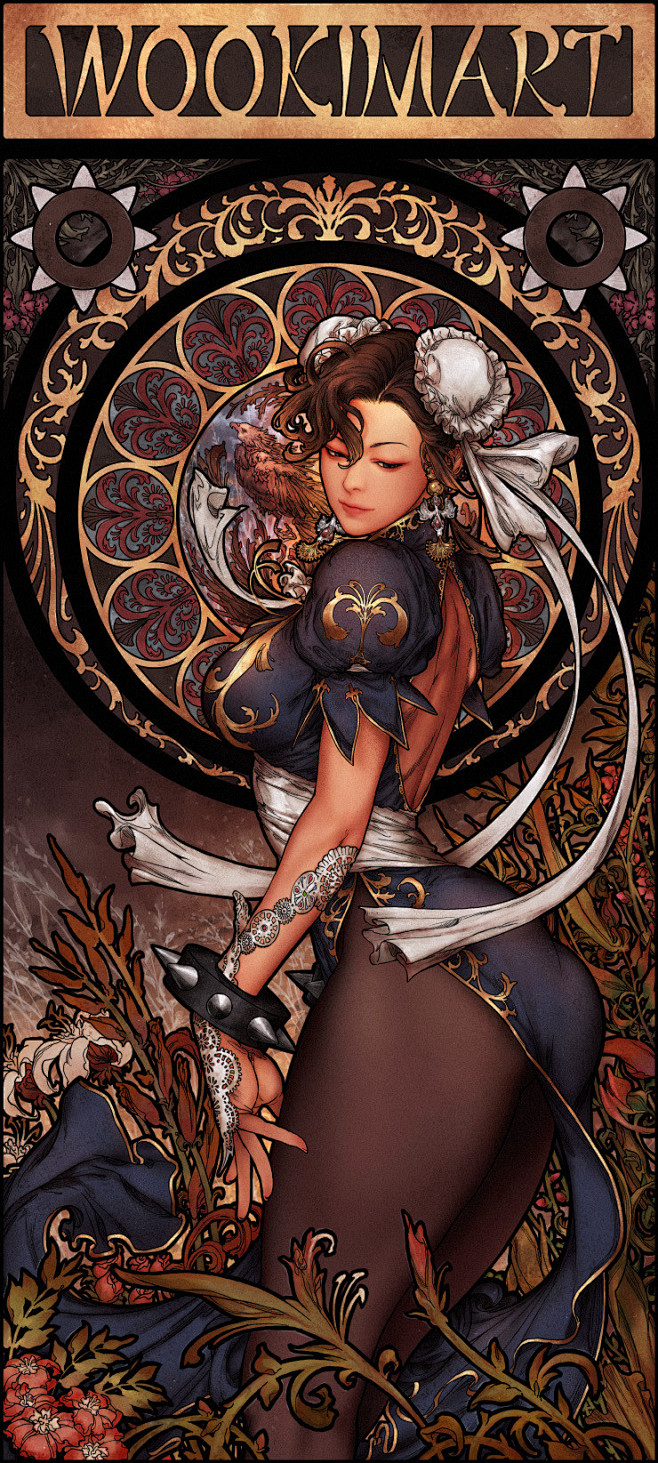 Art Nouveau Chun-Li,...