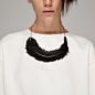 black head/黑头      羊皮羽毛项链（定制产品） 原创 设计 新款 2013