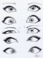 漫画手绘教程  眼睛