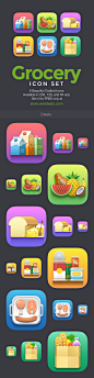 Grocery_icons_preview_by_weirdsgn #UI#
