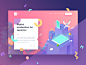 Savagely Landing Page Exploration modern isometric gradient colorful icons animal monster illustrations web landing page