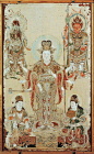 800px-Benzaiten_Surrounded_by_the_Goddesses_Kariteimo_and_Kenrochijin_and_Two_Divine_Generals,_from_Kichijoten_shrine,_c._1212.jpg (800×1303)