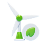 Wind Energy 3D Icon