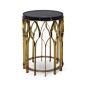 Mecca Side Table - LuxDeco.com : Buy Brabbu Mecca Side Table online at LuxDeco. Its architectural element is most obviously depicted in its intricate base.
