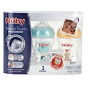 Nuby Natural Touch Baby Bottle Set of 3 - 9oz : The 3 pack 9 oz / 270 ml BPA FREE NubyTM Natural TouchTM Bottle (with slow flow nipple) comes with a NEW super soft nipple inspired by the shape, texture and natural flex of Mom’s breast encouraging babies t