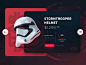 Star Wars / Stromtrooper Helmet UI by Eray Yesilyurt #Design Popular #Dribbble #shots