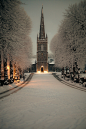 Hillsborough Parish Church at Night