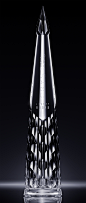 Crystal Vodka, luxury vodka packaging concept : Crystal Vodka is a luxury design concept aimed at the Russian and eastern market of ultra high end alcoholic beverages. The crystal glass bottle of a 750 ml internal volume is 430 mm tall. The glass is dyed 