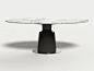 HOLLY HUNT Dining Table in Marble: