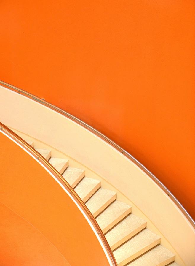 Orange, staircase, s...