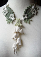 Crochet Necklaces Jewelry | Crochet Necklace Art Nouveau Silk Cashmere | Flickr - Photo Sharing!