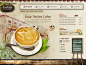 咖啡主题网站PSD设计素材 psd素材下载