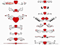 爱心花边矢量eps图片素材