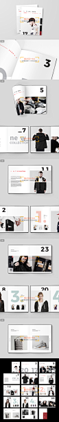 服装等主题产品画册目录手册 InDesign模板 封面内页版式参考-淘宝网