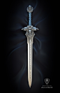 WARCRAFT - ' Sword of the Royal Guard', Matt McDaid : Inspired by WARCRAFT movie props at Blizzcon this year!   Great job WETA!  (c:

I created a basemesh in 3DS Max, and sculpted it in ZBrush.  The surfacing and rendering was done in Keyshot using proced