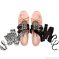 ※ Fashion Item ※ 春夏绑带鞋的升级版——Miu Miu 芭蕾舞鞋，结合了复古的蝴蝶结和绑带设计，嗲到爆！！