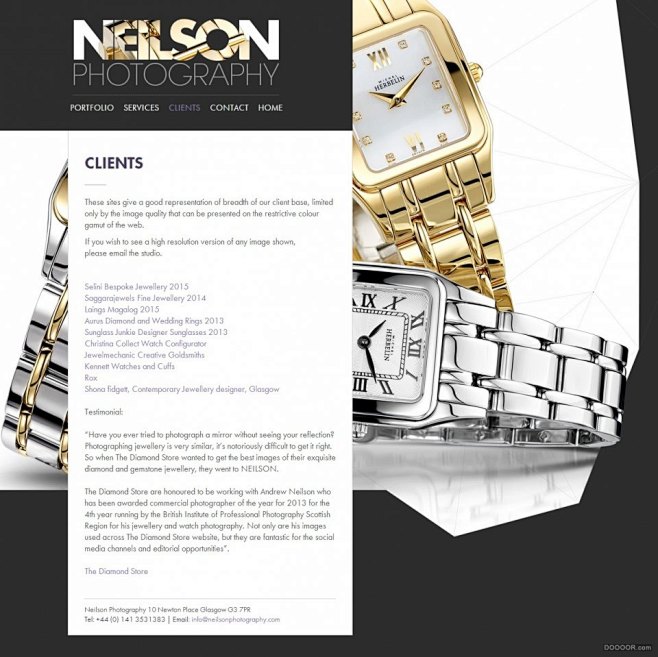 NEILSON高端珠宝手表奢侈品摄影工作...