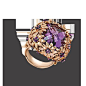 Haute Couture amethyst ring by Roberto Coin