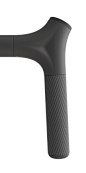 Handle, plastic, black, rubber, texture, matte: 