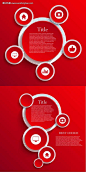 信息图表 红色背景 圆形创意 UI界面 图表设计 #矢量素材# ★★★http://www.sucaifengbao.com/vector/guanggao/
