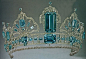 Brazailian Aquamarine Tiara of Queen Elizabeth II.