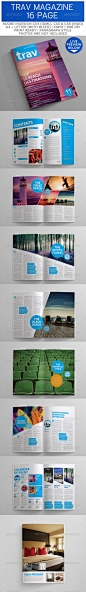 16 Pages Clean and Simple Magazine Templates - Magazines Print Templates