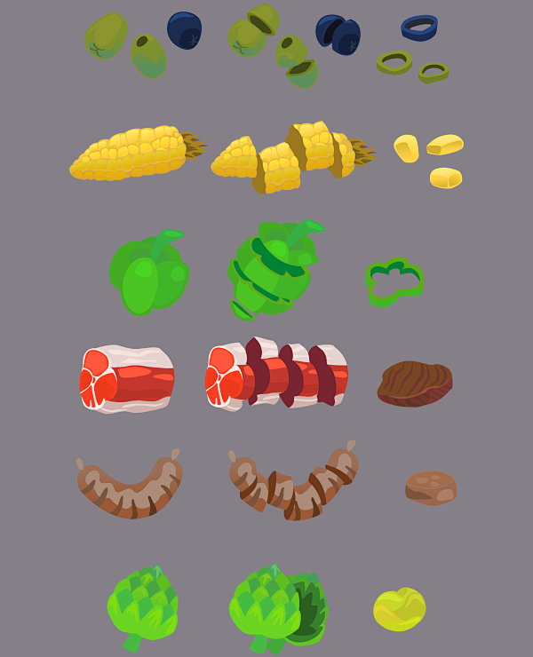 Game Food Illustrati...