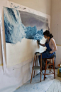 用粉笔雕琢出的冰山海洋：Pastel Iceberg 文艺圈 展示 设计时代网-Powered by thinkdo3