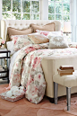 The floral pattern on Pier 1’s softly romantic, watercolor-style Vintage Rose Comforter & Sham is created with a unique multiscreen process to achieve a deep textural effect on 100% cotton sateen, then given a lofty poly fill. Just accent it with our 