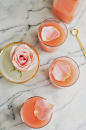 white peach & rose lemonade: 