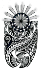 Tongan Tribal Drawings | Polynesian tribal design with celtic elements by thehoundofulster: 