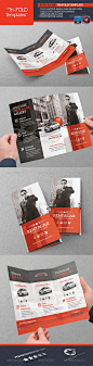 Rent A Car Tri-Fold Template - Brochures Print Templates