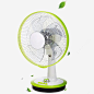 家庭实用的小风扇png免抠素材_新图网 https://ixintu.com 家庭电器 电风扇 绿色 家庭用风扇 实用小风扇