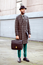 【图】一起去2014秋冬伦敦男装周外找街拍亮点：David Gandy是活招牌，绅士型男也各有腔调！
