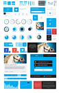 Flatter: #Metro Style #Free #Flat #UI Kit, #Blue, #Buttons, #Calendar, #Chart, #Checkbox, #Dropdown, #Form, #Graph, #Icon, #Login, #Menu, #Navigation, #Progress, #PSD, #Resource, #Slider, #Social #Media, #Switch, #Tag, #Toggle, #Weather, #Widget