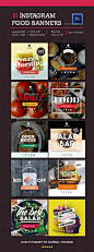 10 Instagram Food Banners — Photoshop PSD <a class="pintag" href="/explore/food/" title="#food explore Pinterest">#food</a> <a class="pintag searchlink" data-query="%23shop" data-type="