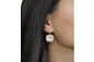 Silver Tile Emerald Cut Earrings by Alice Cicolini>