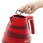 De'Longhi Avvolta 1.7L Kettle Red KBA3001.W in kettles at Lakeland