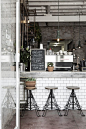 Rejuvenation Industrial Inspiration: lighting + stools: 