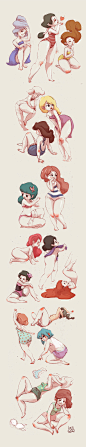 Sweet Pin up girls : Result of doodling 