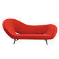 新款特价红色弧线造型KTV咖啡厅酒店大堂客厅时尚电影造型沙发 原创 设计 2013