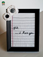 一款有创意的情人节小礼物制作教程 用精美相框装裱的布艺爱情日记制作方法-