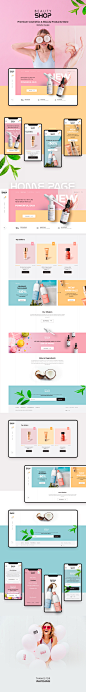 Beauty Shop. Online beauty products store website. : Online beauty store