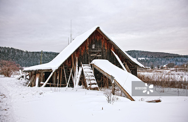 old wooden house in ...