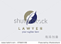 Lawyer Law firm Logo design Feather Quill symbol vector design template