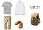 短袖长袖为Nonnative，九分裤、包为Urban Research，鞋子是Birkenstock。